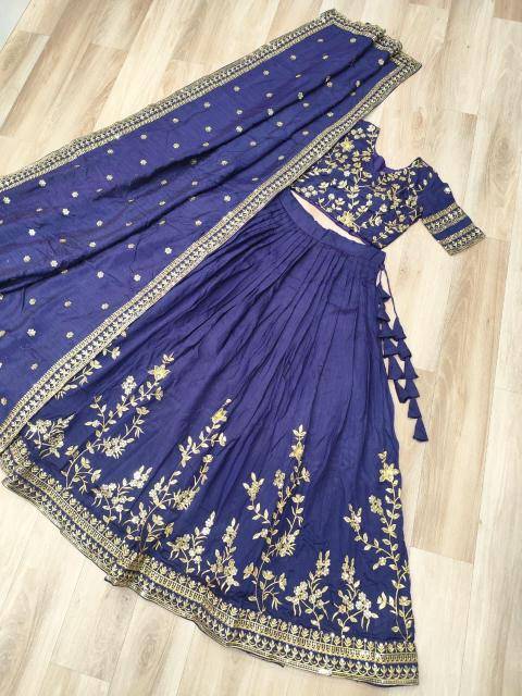 LW 7156 Vichitra Blue Lehenga choli wholesale price in Pune